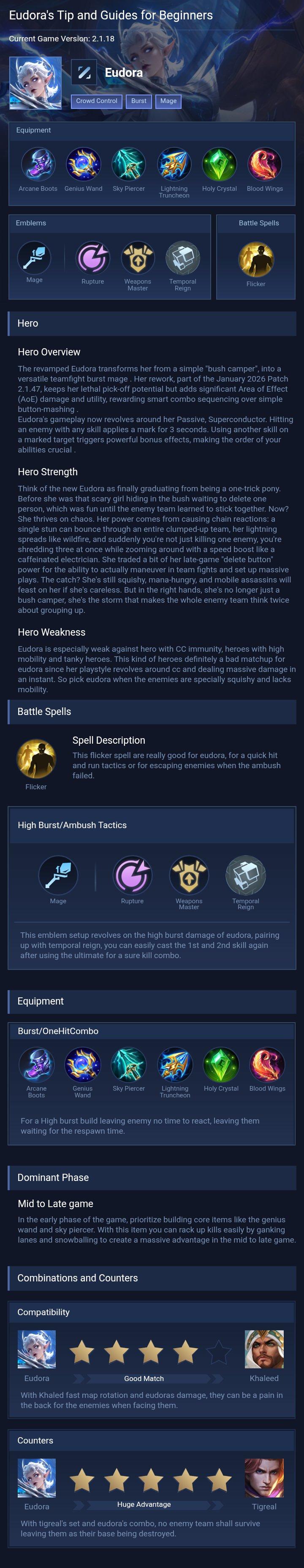 Eudora's Tip and Guides for Beginners