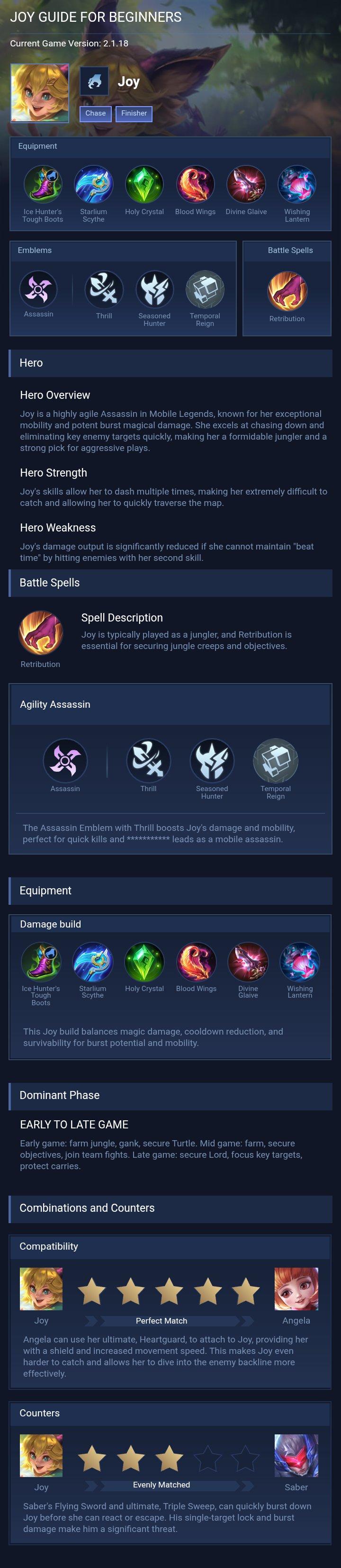 JOY GUIDE FOR BEGINNERS