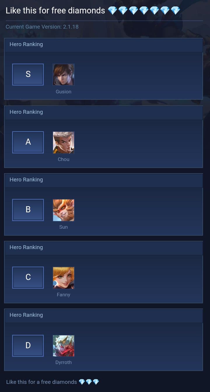 Like this for free diamonds 💎💎💎💎💎💎💎