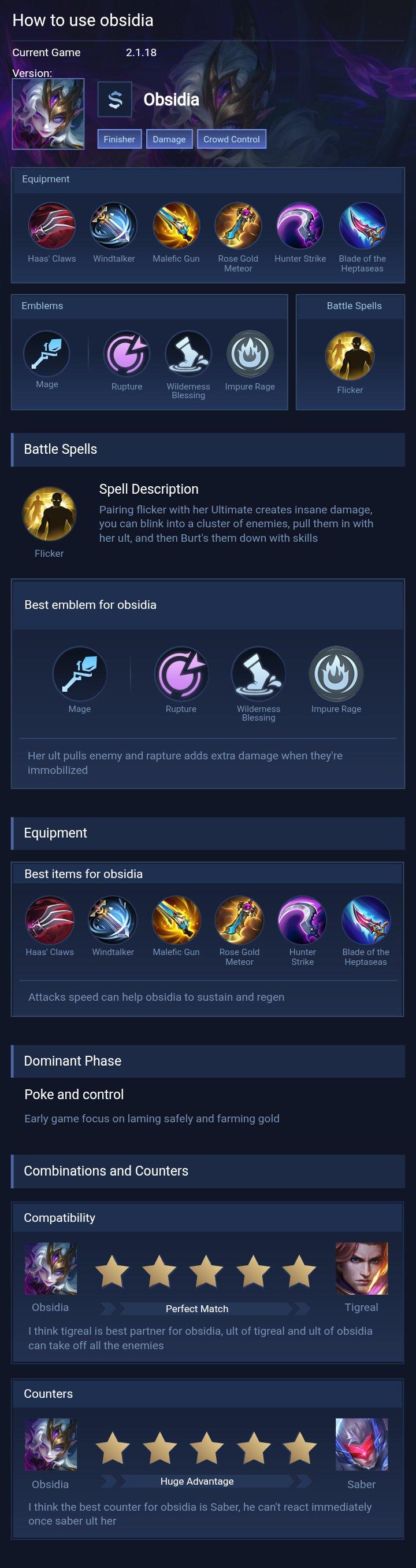 How to use obsidia