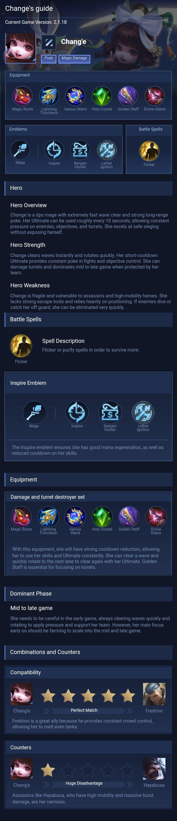 Change's guide