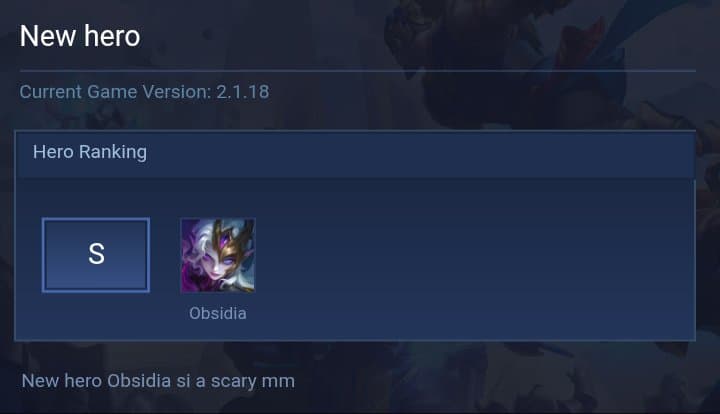 New hero