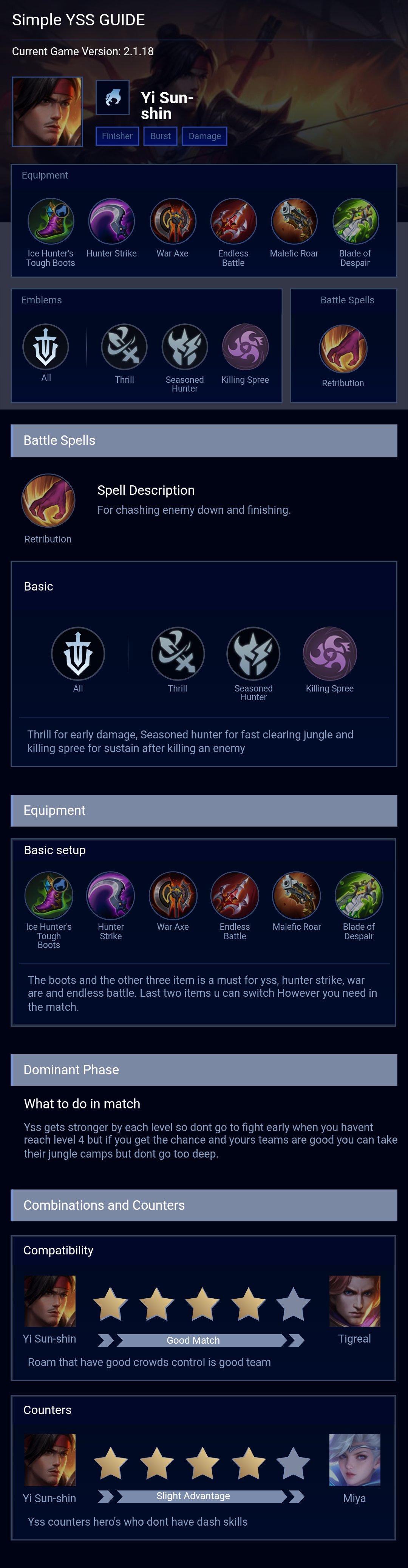 Simple YSS GUIDE