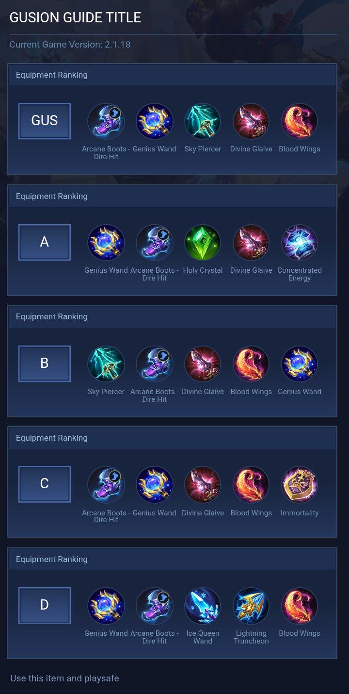 GUSION GUIDE TITLE