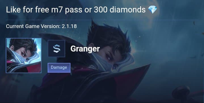 Like for free m7 pass or 300 diamonds 💎