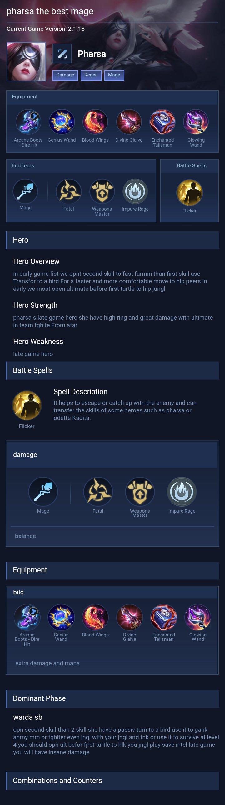 pharsa the best mage