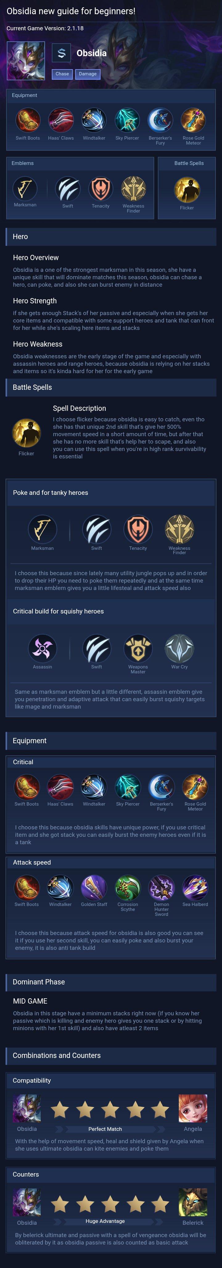 Obsidia new guide for beginners!