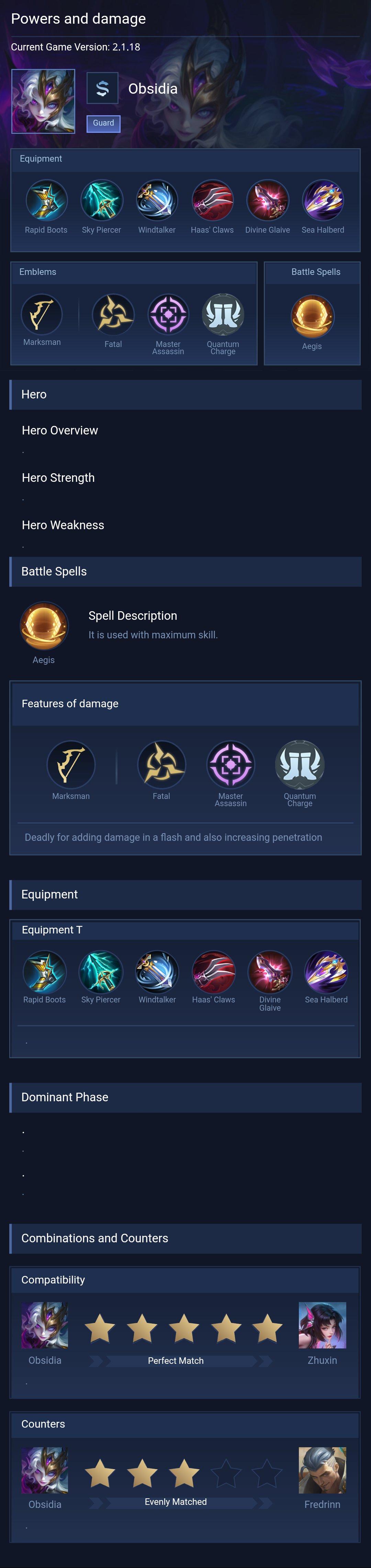 Powers and damage