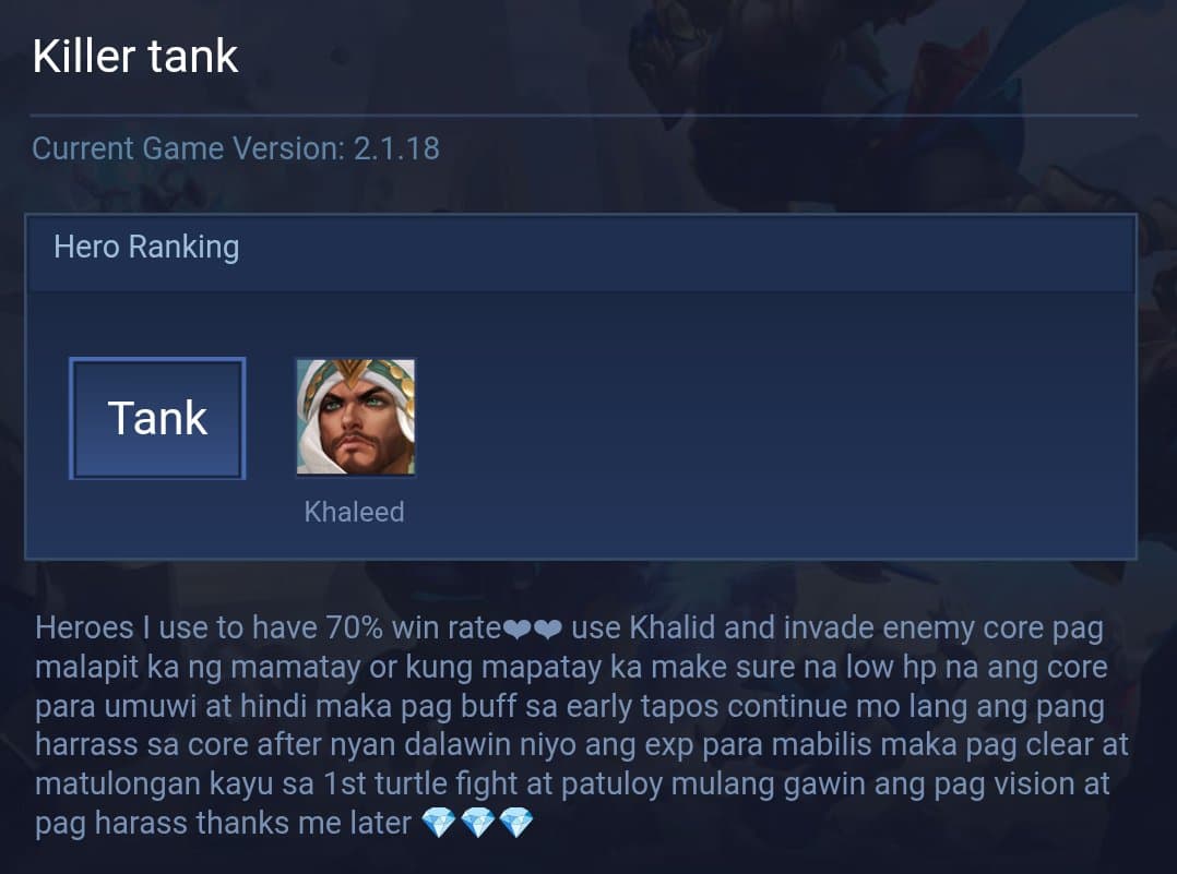 Killer tank