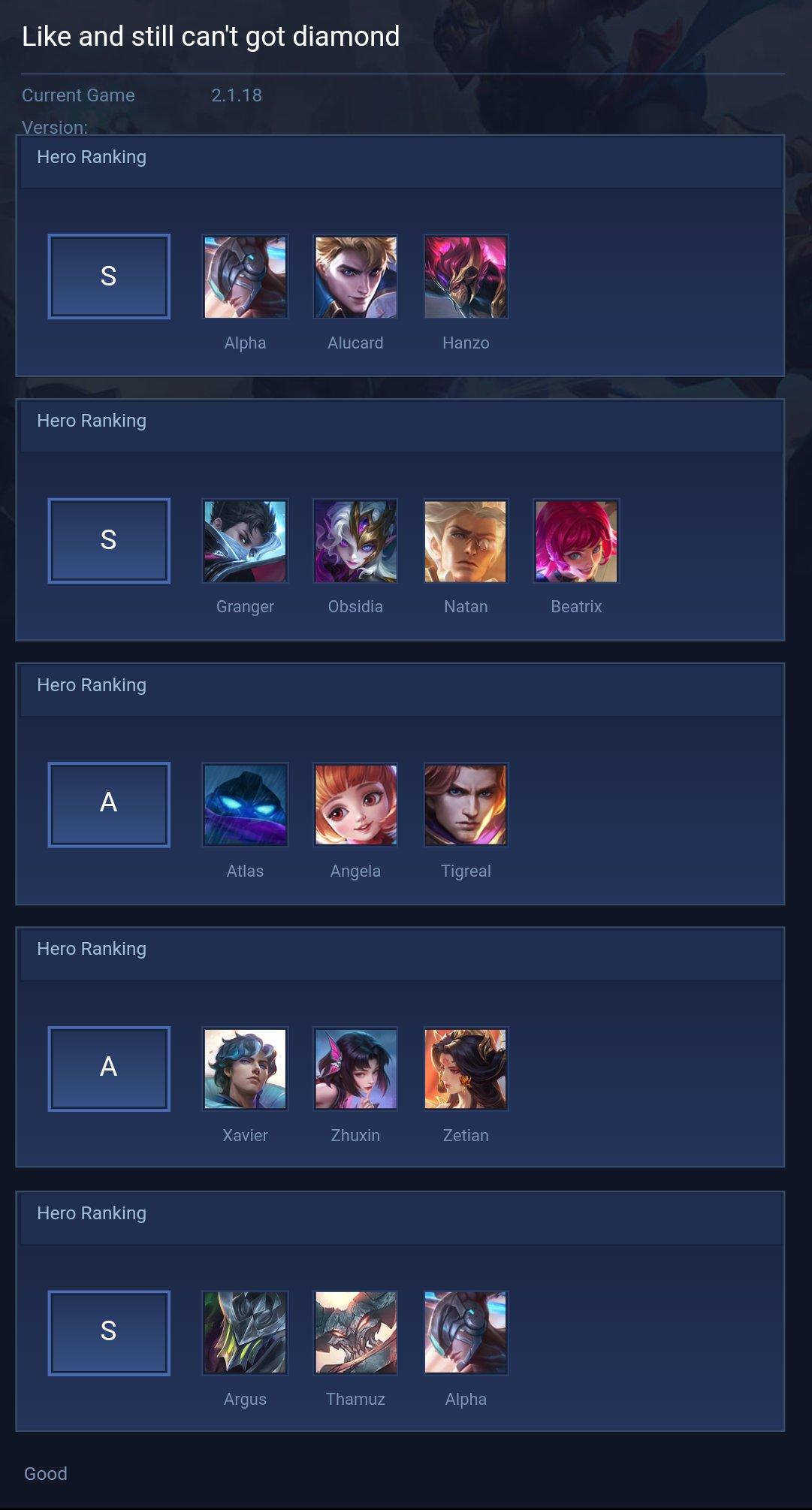 Like and still can't got diamond