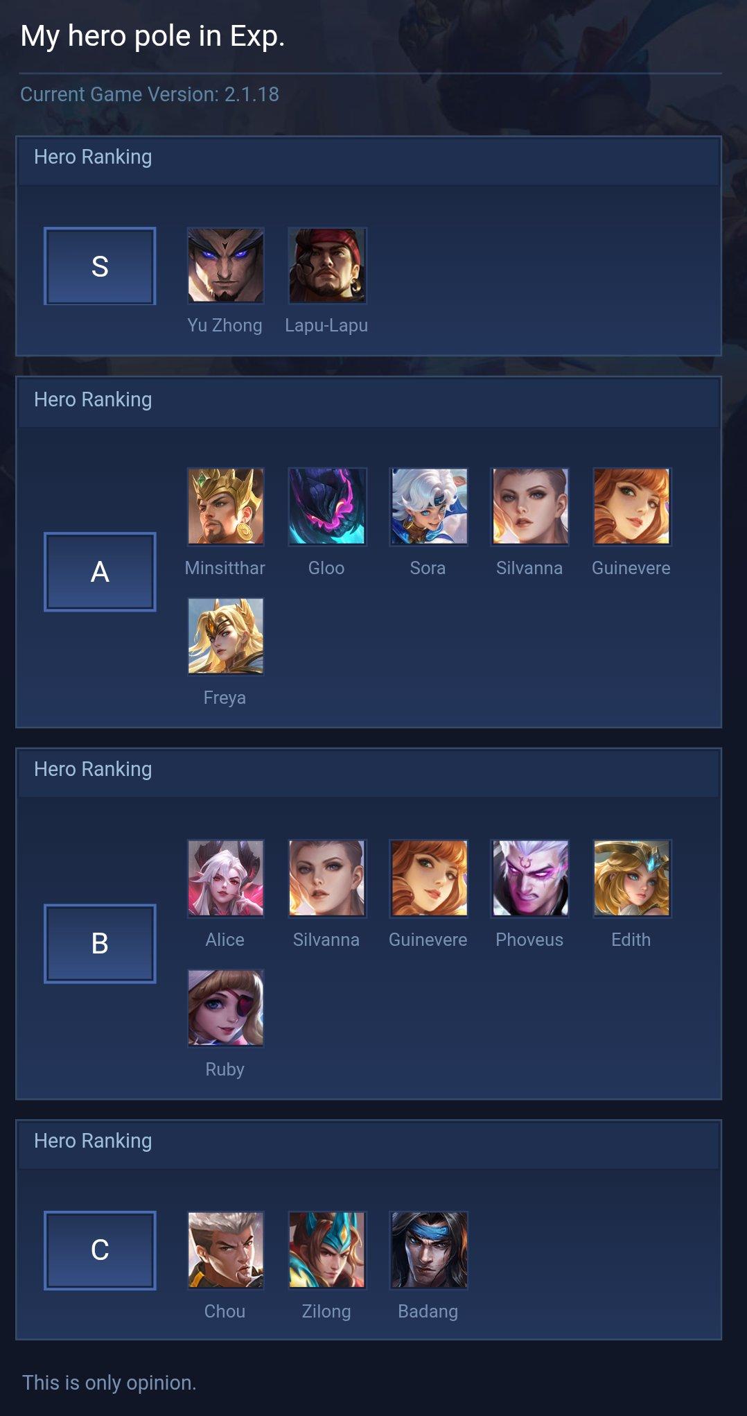 My hero pole in Exp.