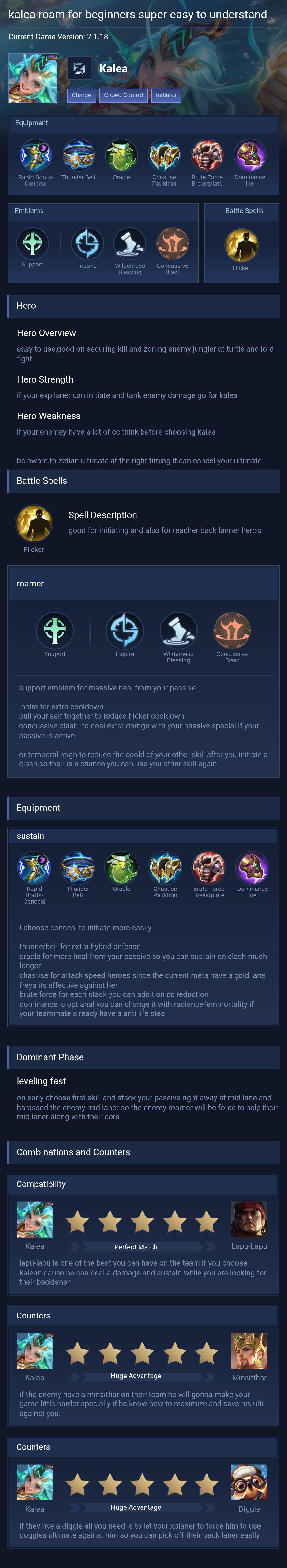 kalea roam for beginners super  easy to understand