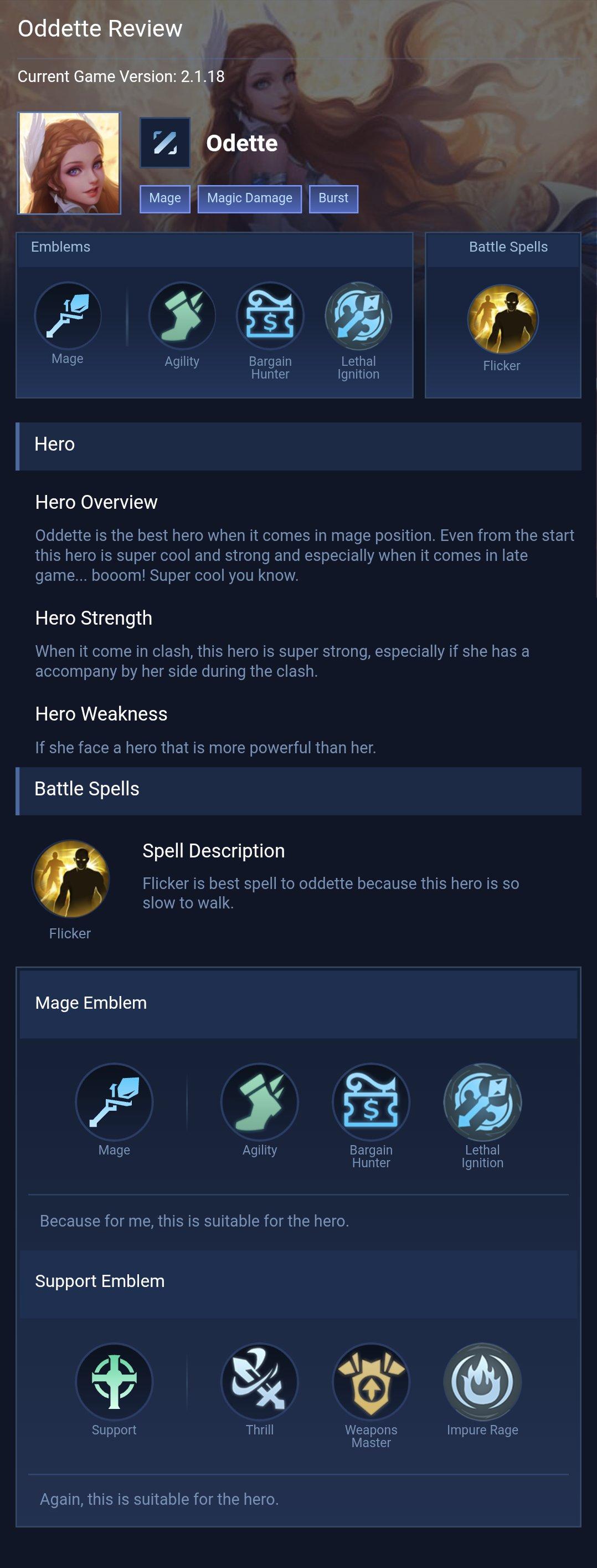 Oddette Review