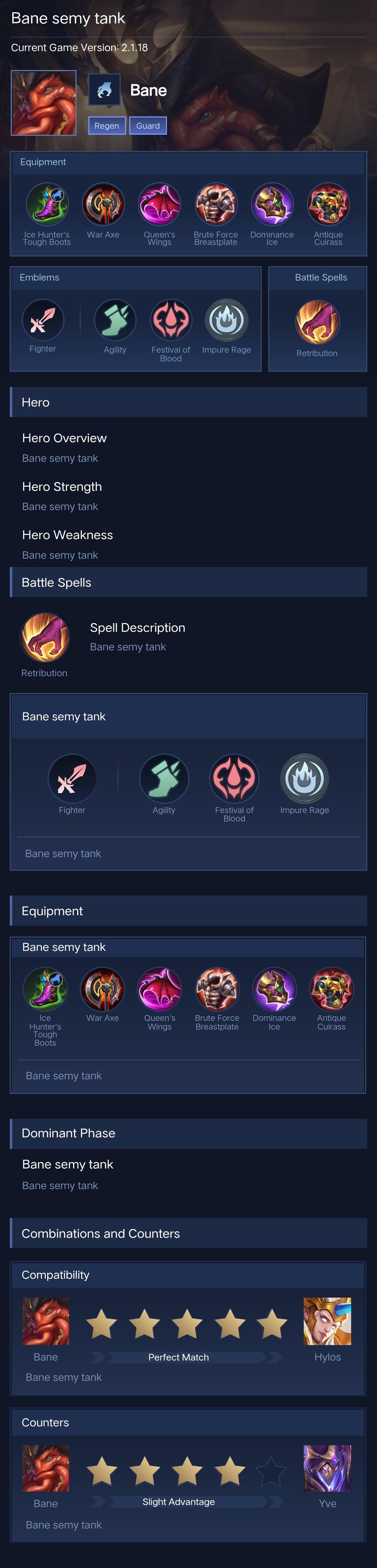 Bane semy tank