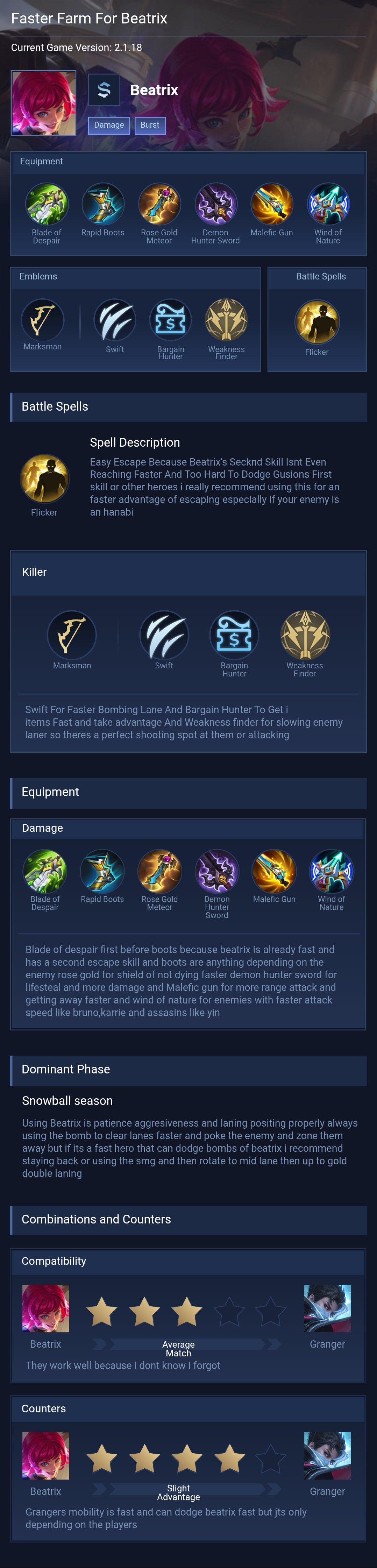 Faster Farm For Beatrix