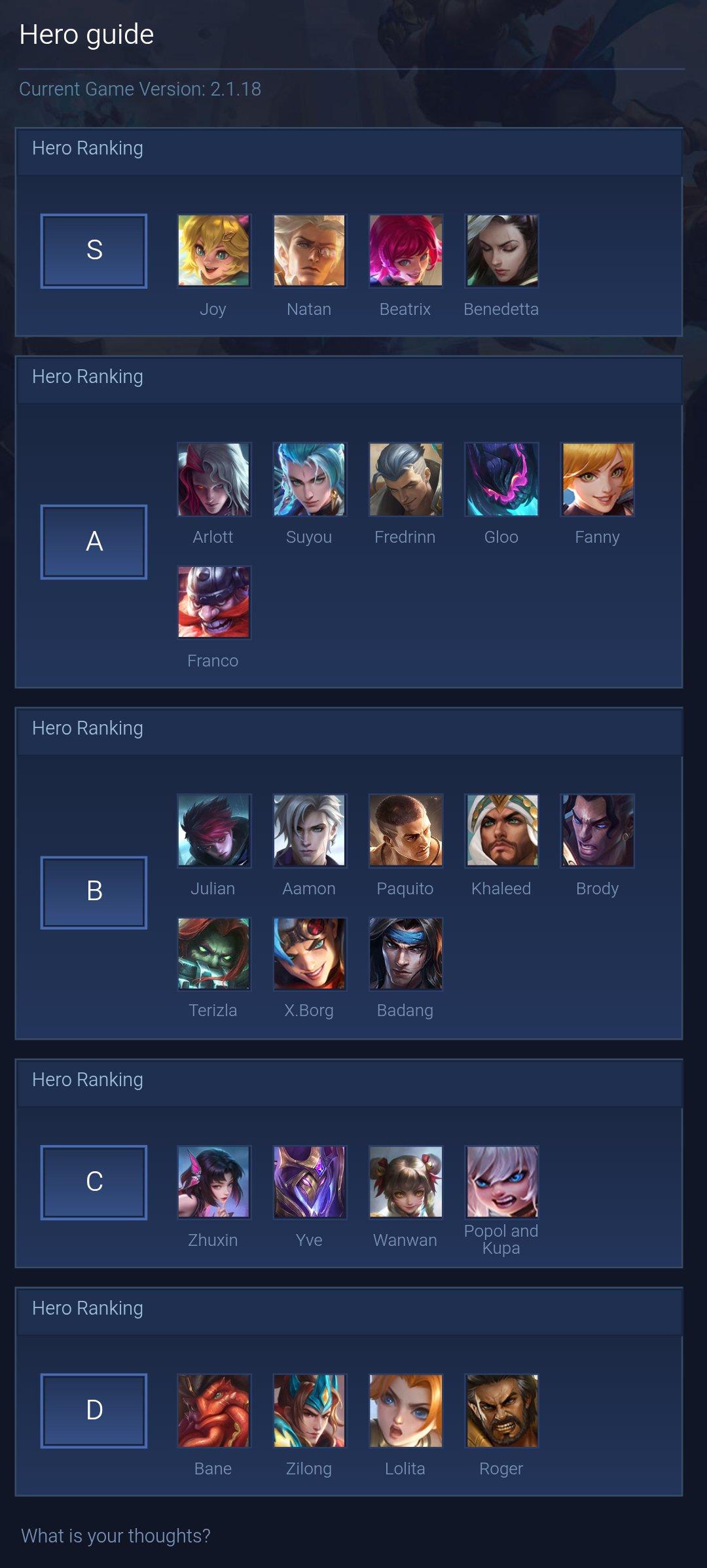 Hero guide