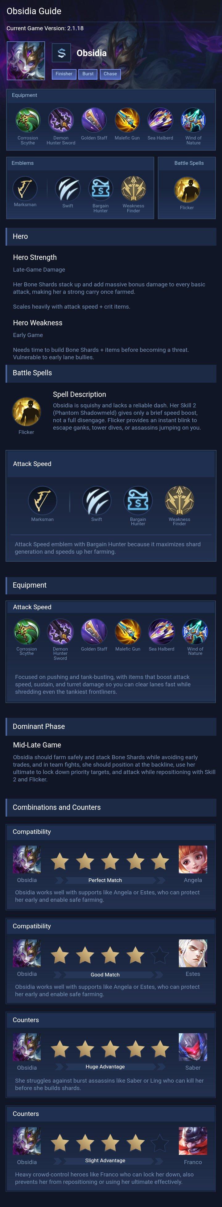 Obsidia Guide