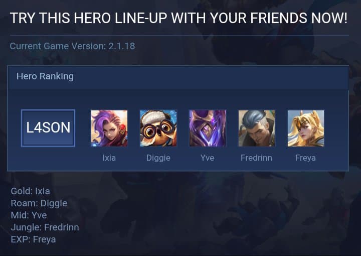 TRY THIS HERO LINE-UP WITH YOUR FRIENDS NOW!