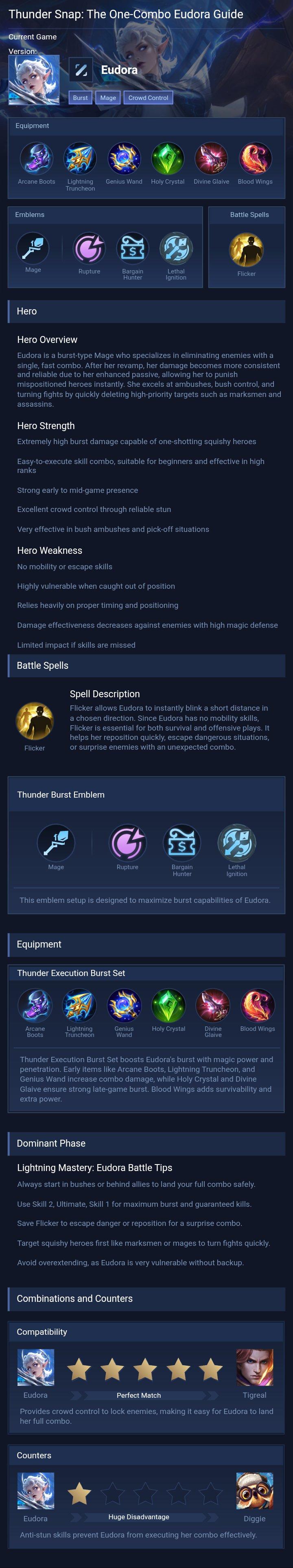 Thunder Snap: The One-Combo Eudora Guide