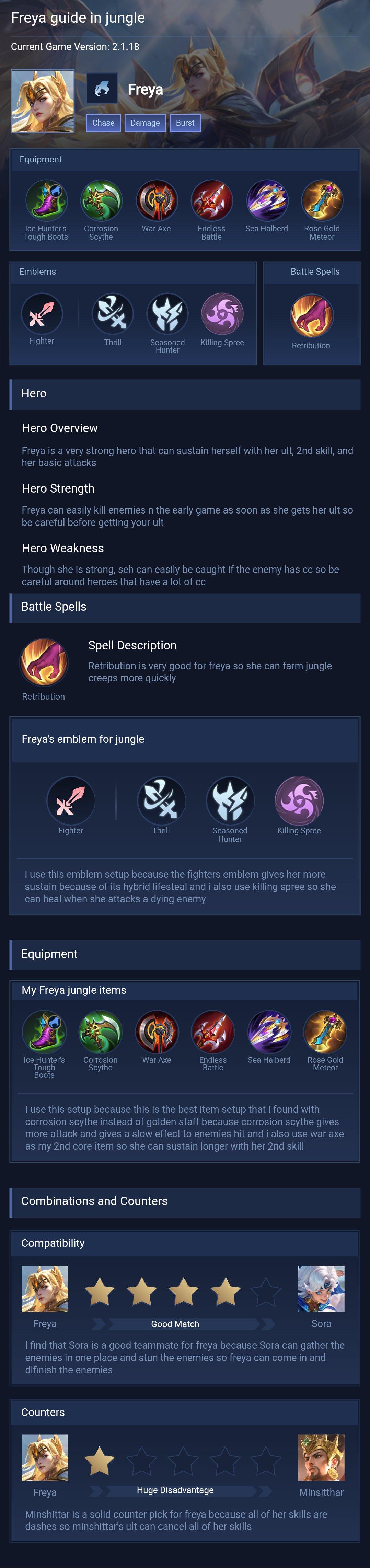 Freya guide in jungle