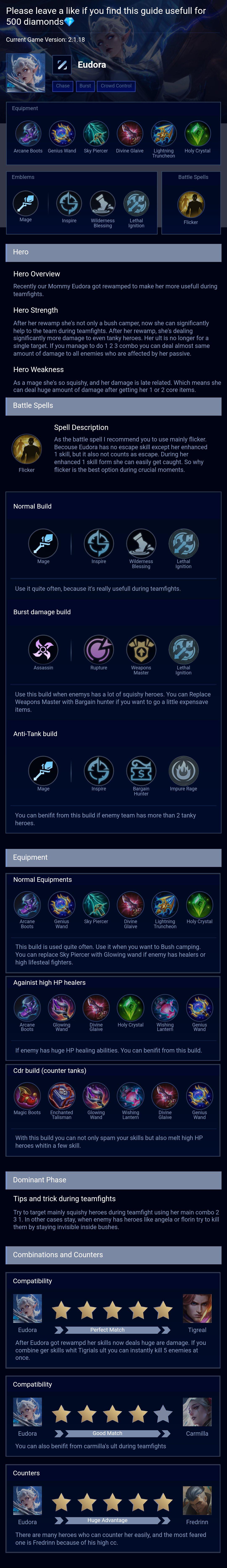 Please leave a like if you find this guide usefull for 500 diamonds💎