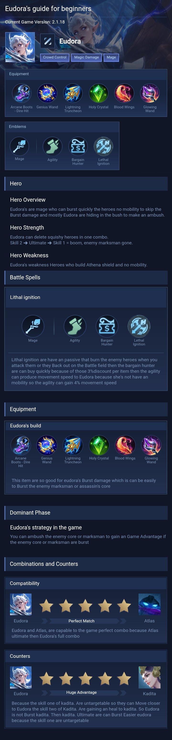 Eudora's guide for beginners